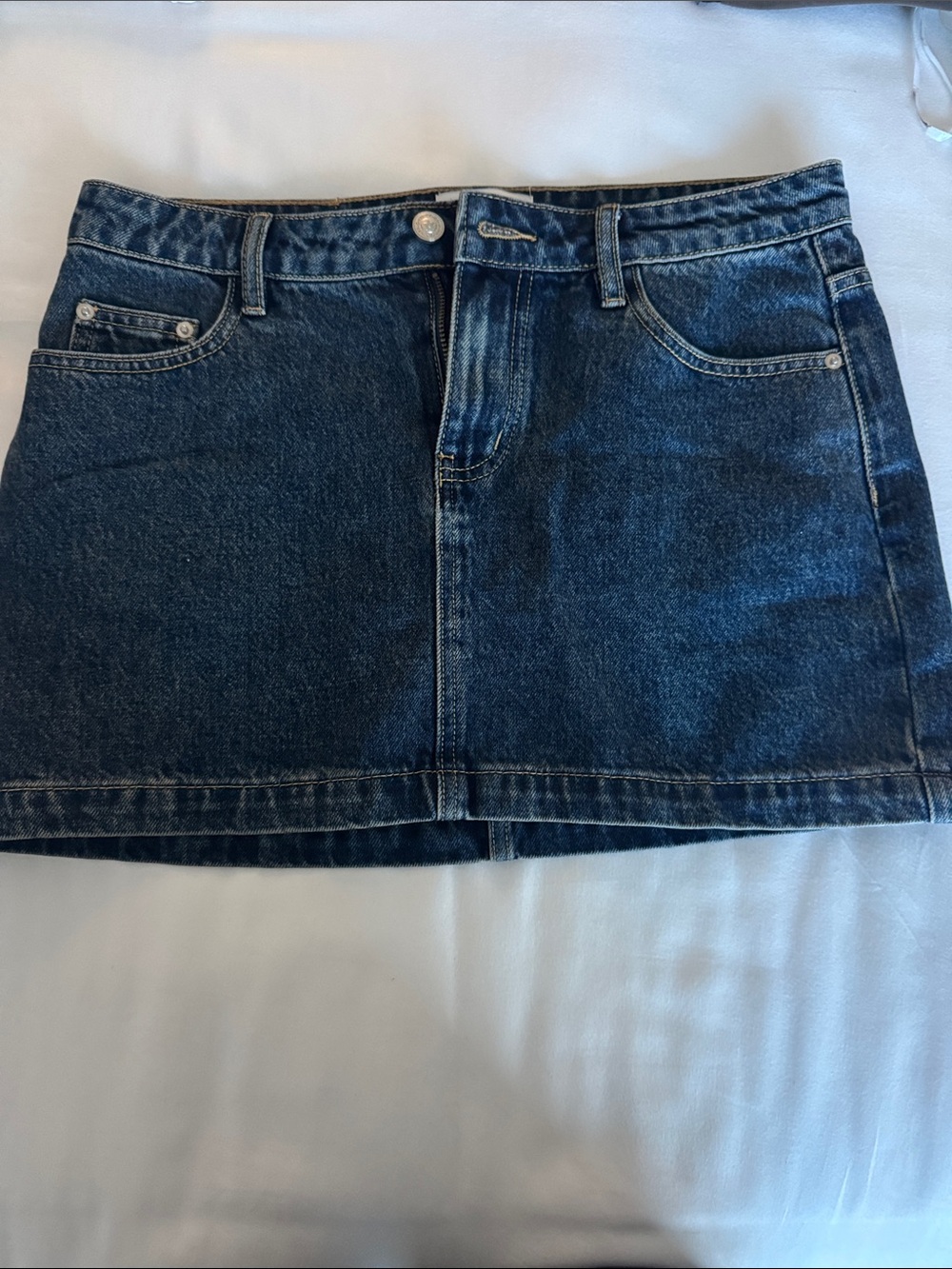 Princess Polly Dark Blue Denim Mini Skirt